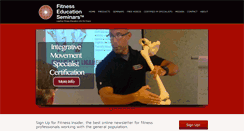 Desktop Screenshot of fitnesseducationseminars.com